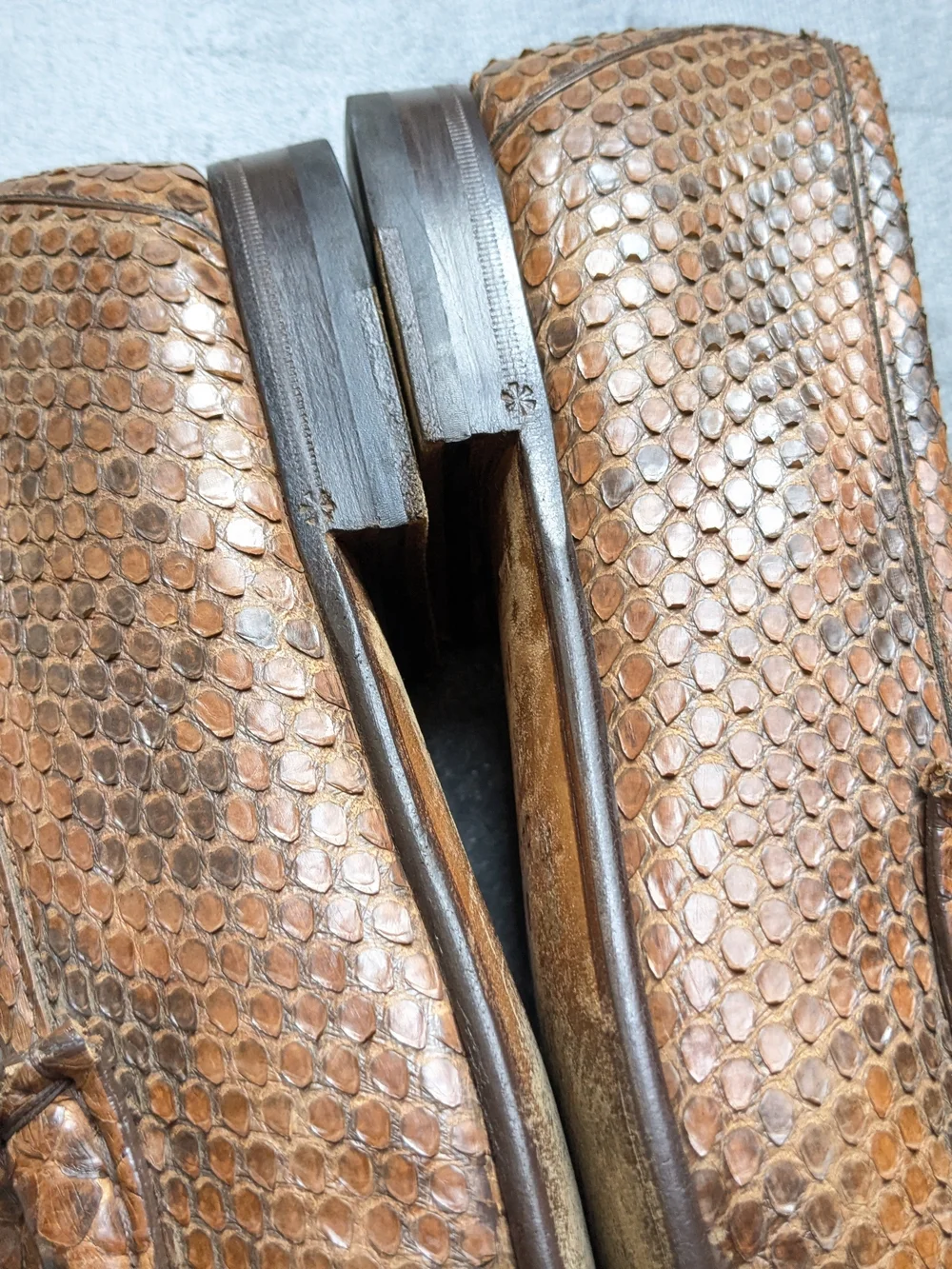 Gucci Men’s Brown Python Leather Horsebit Loafers US 9 Snakeskin Exotic